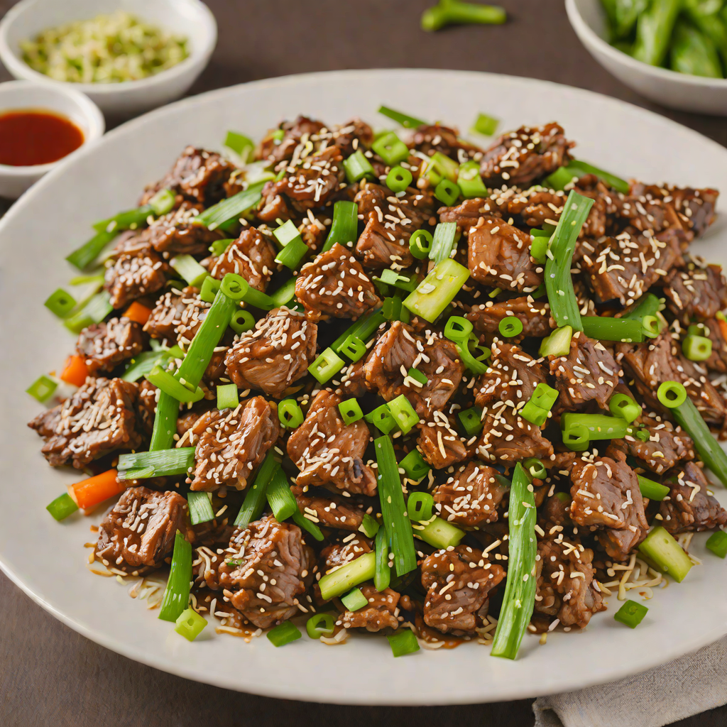Stir-Fried Korean Pork Bulgogi with Scallions and Garlic