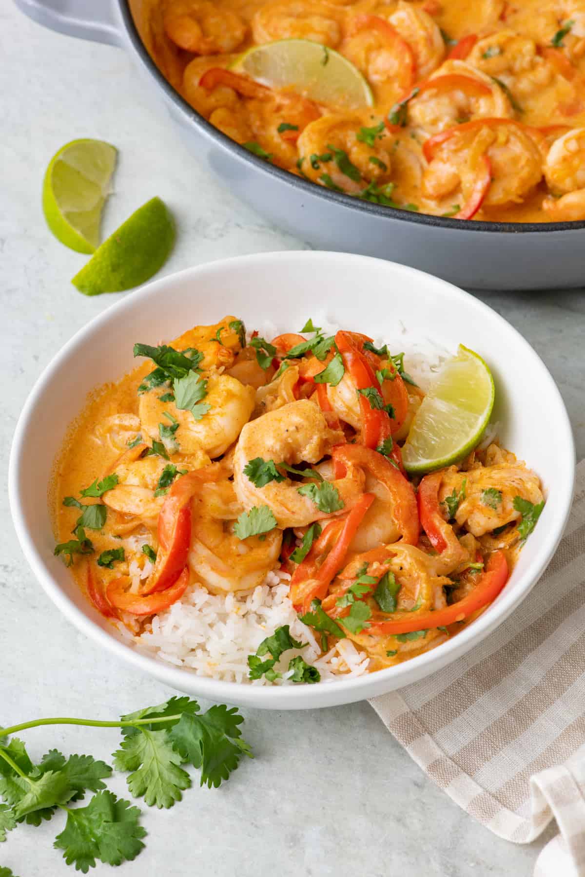 Coconut-Lime Thai Shrimp Curry with Jasmine Rice