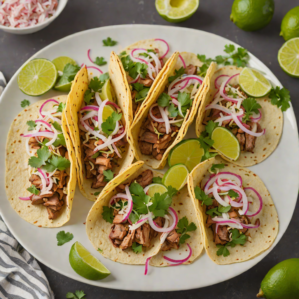 Lime-Cilantro Grilled Pork Tacos with Pickled Onions