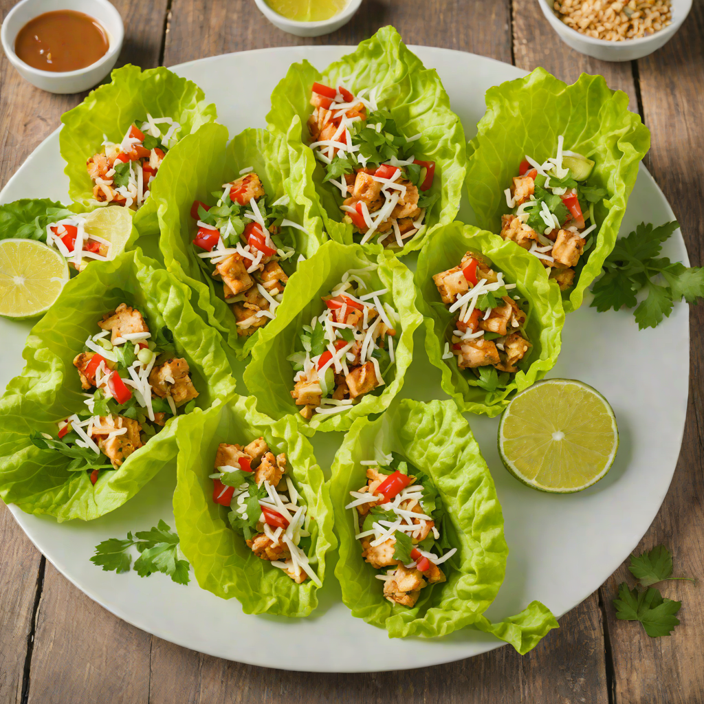 Tiki-Style Coconut Lime Chicken Lettuce Wraps