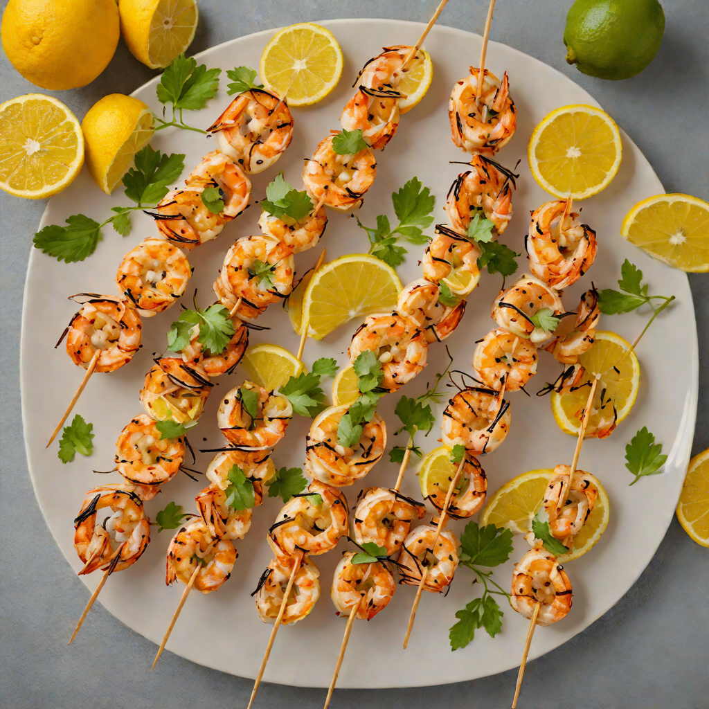 Grilled Regional-Spiced Shrimp Skewers with Citrus Glaze