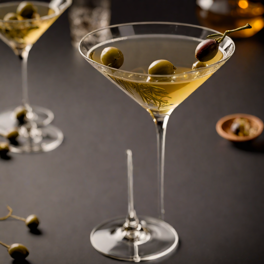 Smoked Olive Vodka Martini