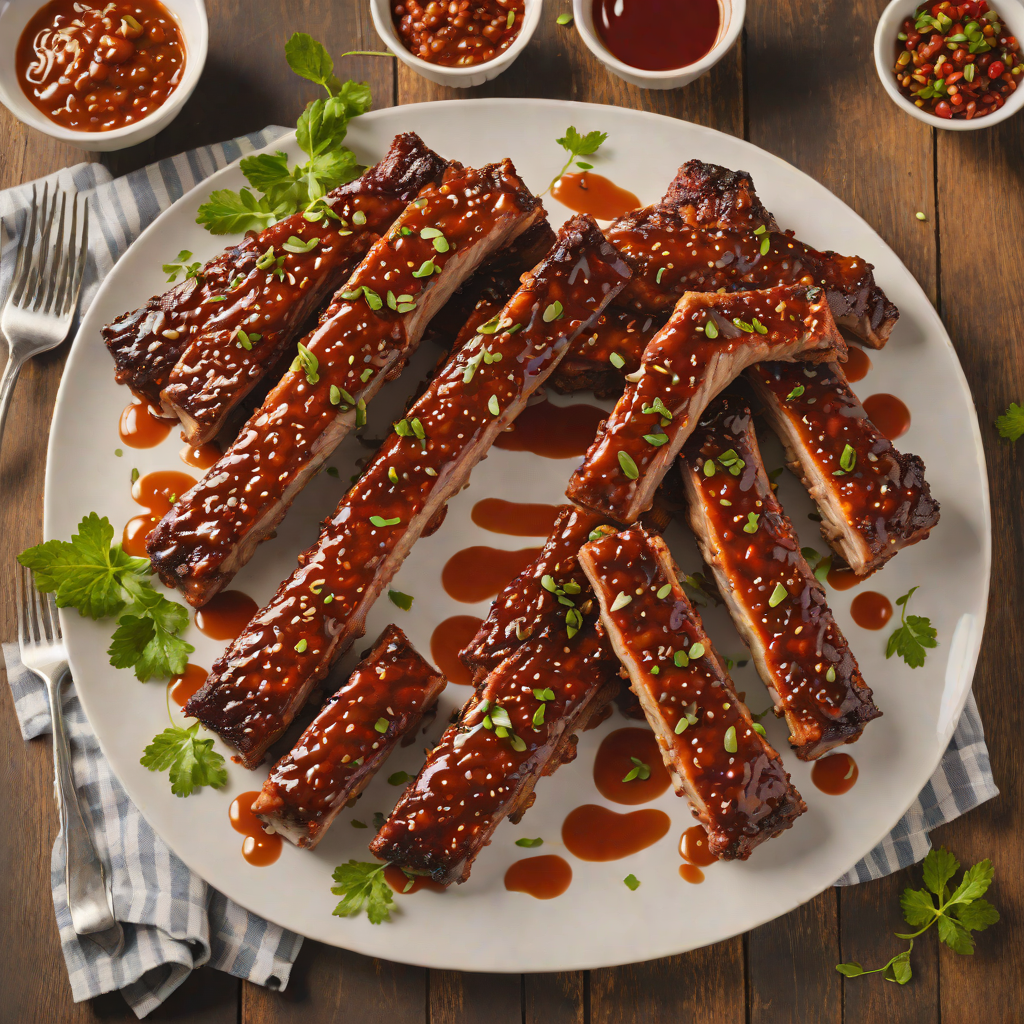 Dry-Rubbed Memphis Ribs with Sweet and Spicy Glaze