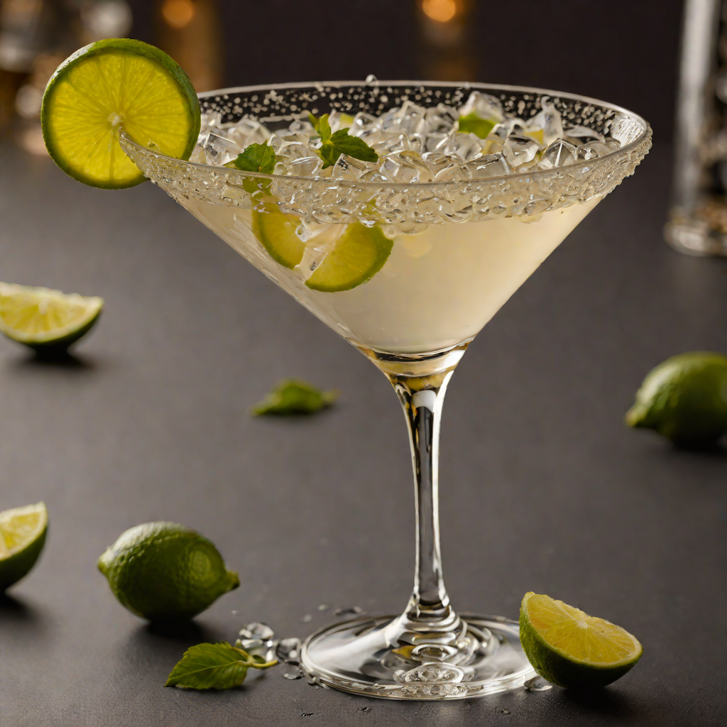 Rose’s Lime Vodka Martini on the Rocks