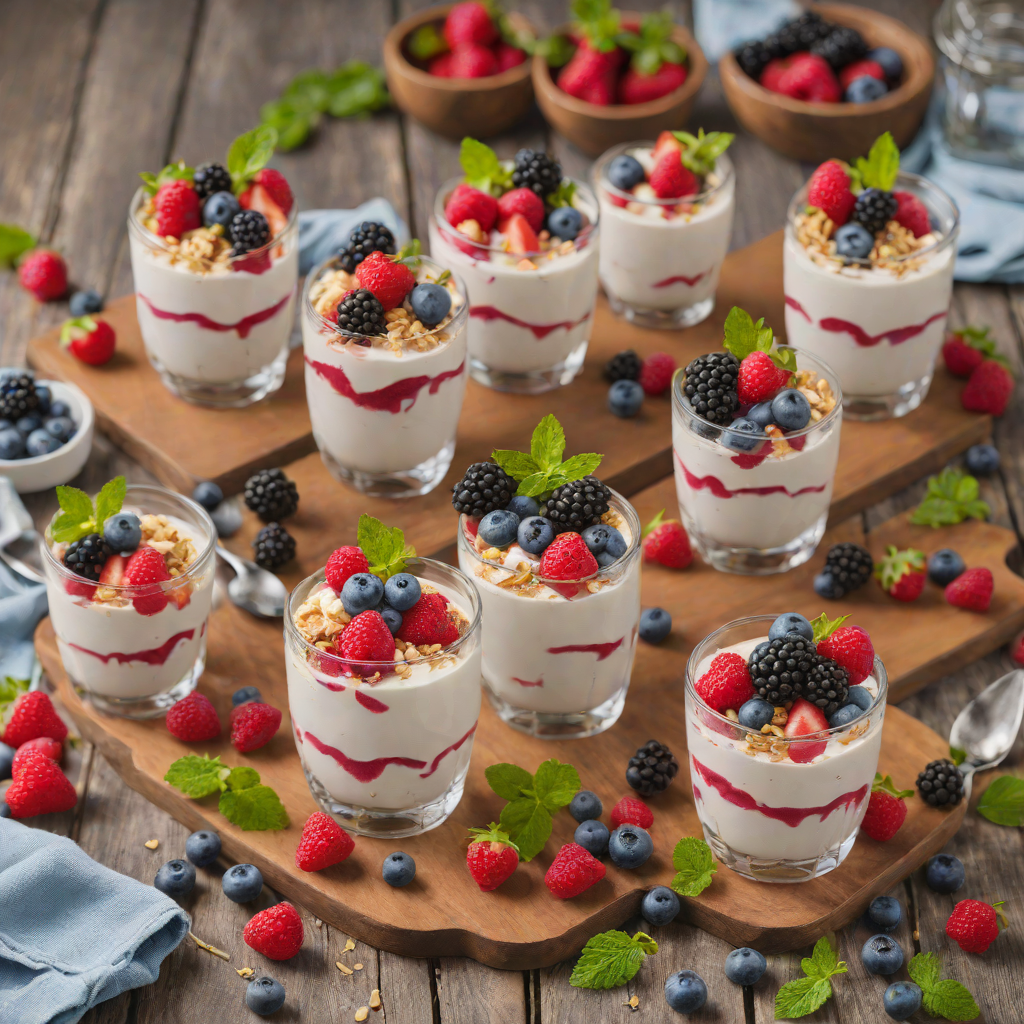 Quick No-Bake Mixed Berry Yogurt Parfaits