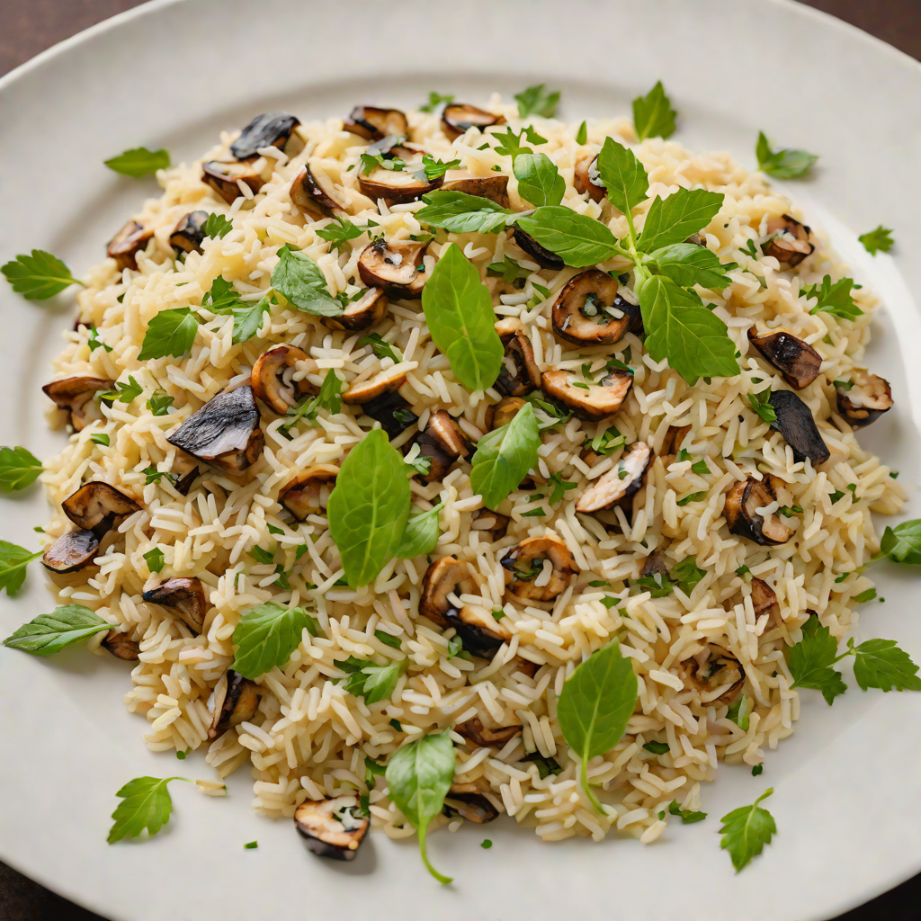 Italian Herb-Infused Risotto with Mushrooms and Parmesan