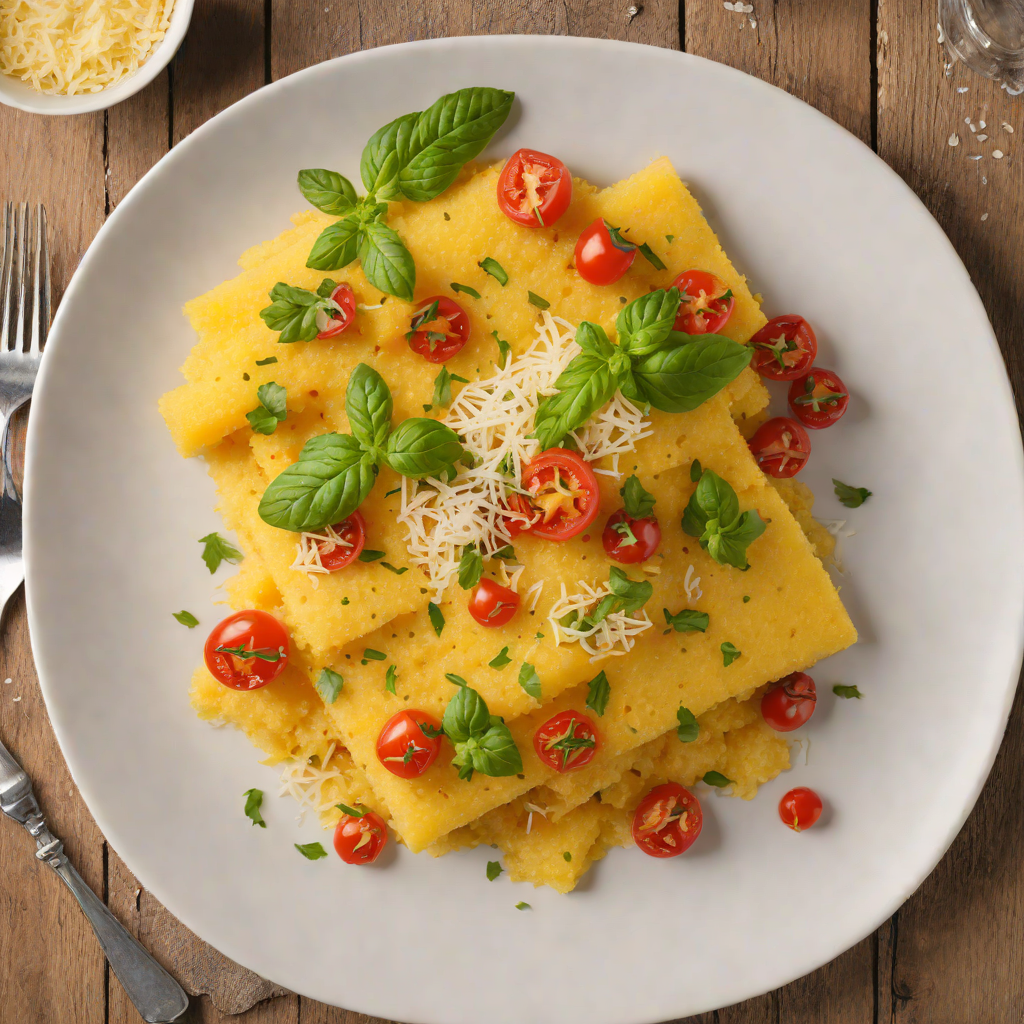 Baked Italian-Style Polenta with Tomato and Parmesan