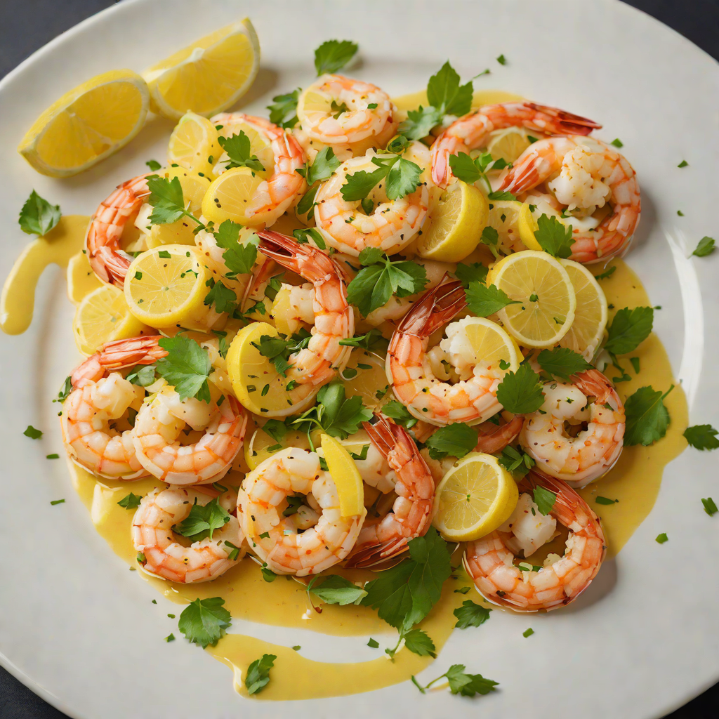 Sautéed Shrimp in Garlic Butter and Calamansi Juice