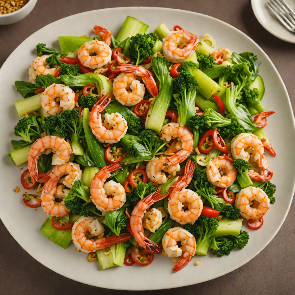 Spicy Shrimp Stir Fry with Bok Choy