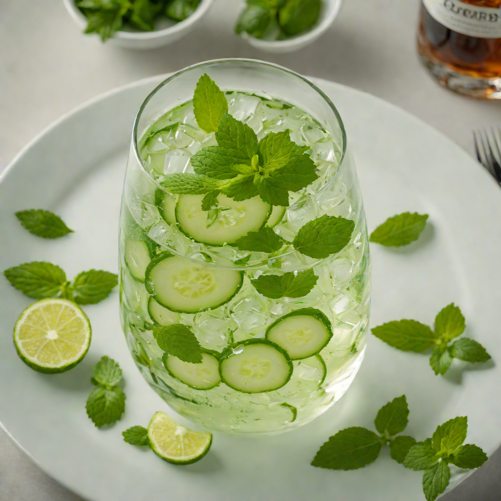 Cucumber-Mint Vodka Spritz