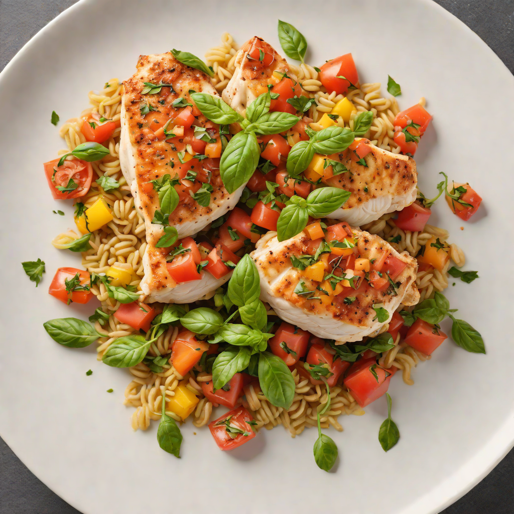 Pan-Seared Chicken with Summer Tomato and Basil Ragout
