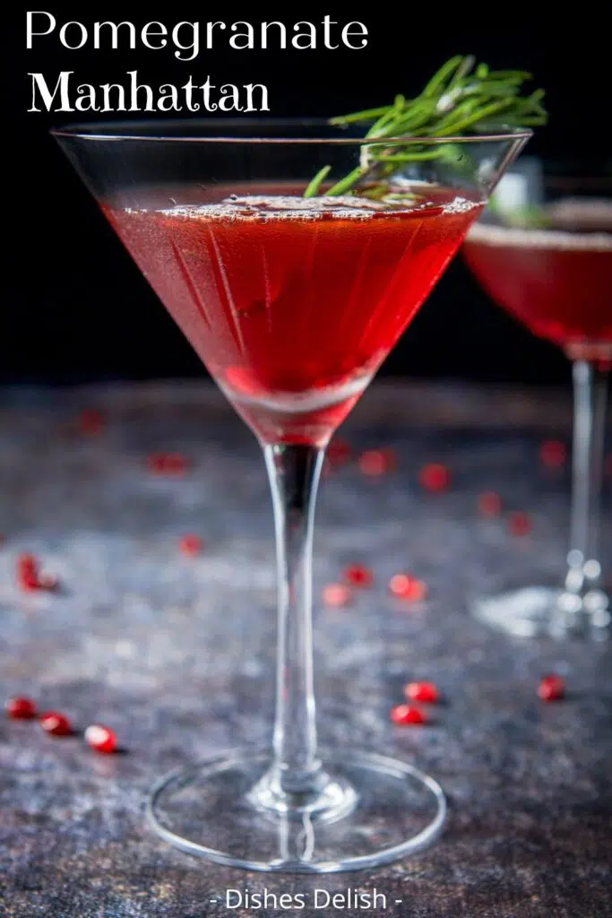 Spiced Pomegranate Manhattan