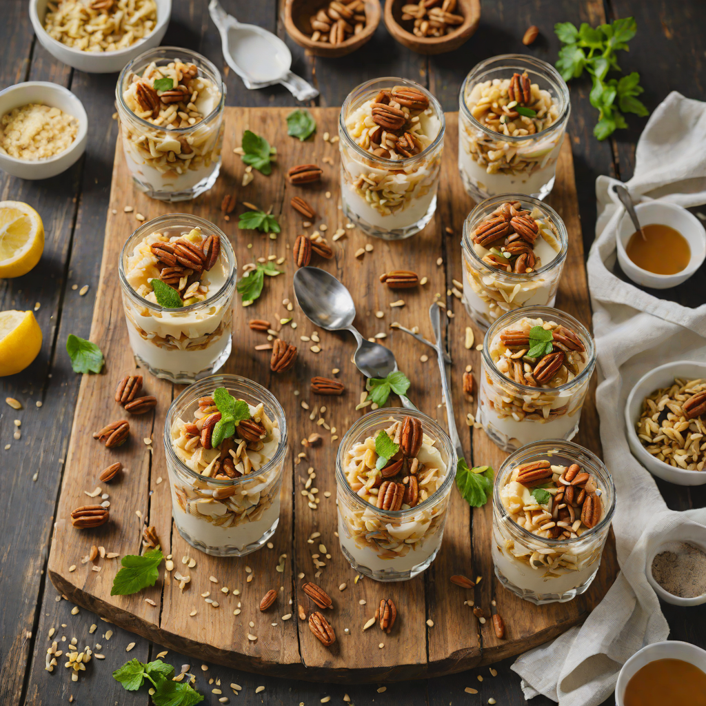 No-Bake Greek Yogurt and Honey Baklava Parfaits