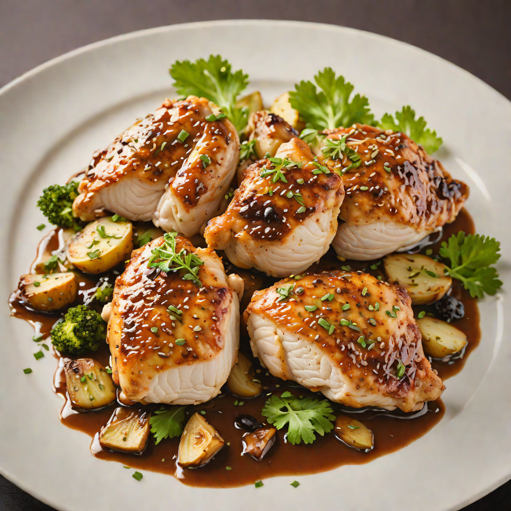 Pan-Seared Chicken with Garlic and Black Pepper Sauce