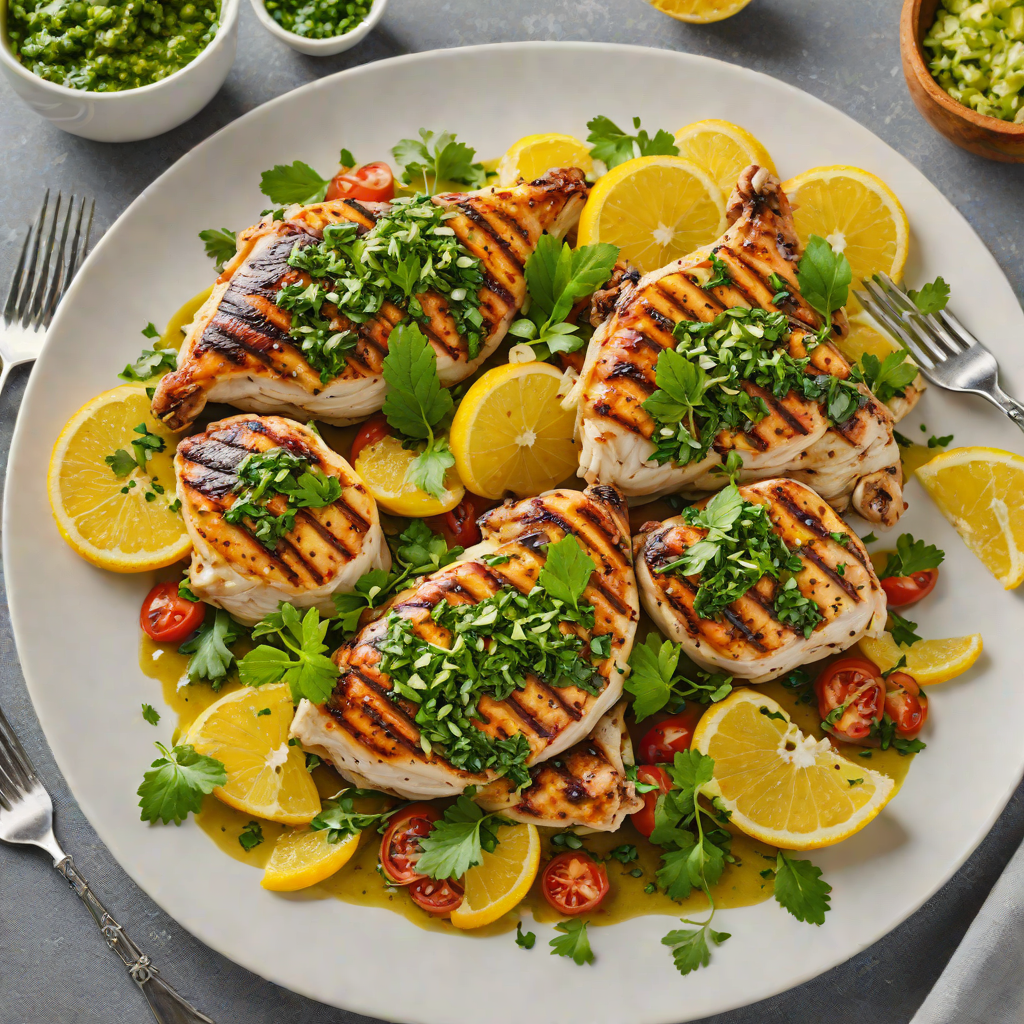 Grilled Citrus-Herb Chicken with Chimichurri Sauce