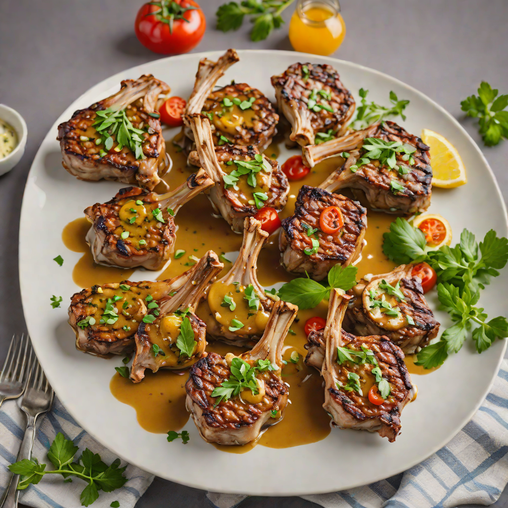 Pan-Seared Mediterranean Lamb Chops with Herb Garlic Sauce