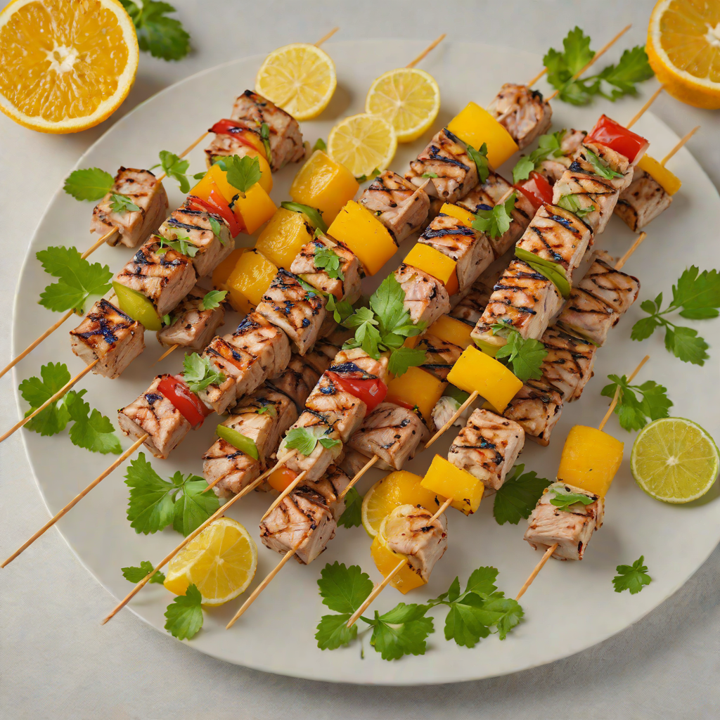 Grilled Citrus and Herb-Marinated Pork Skewers