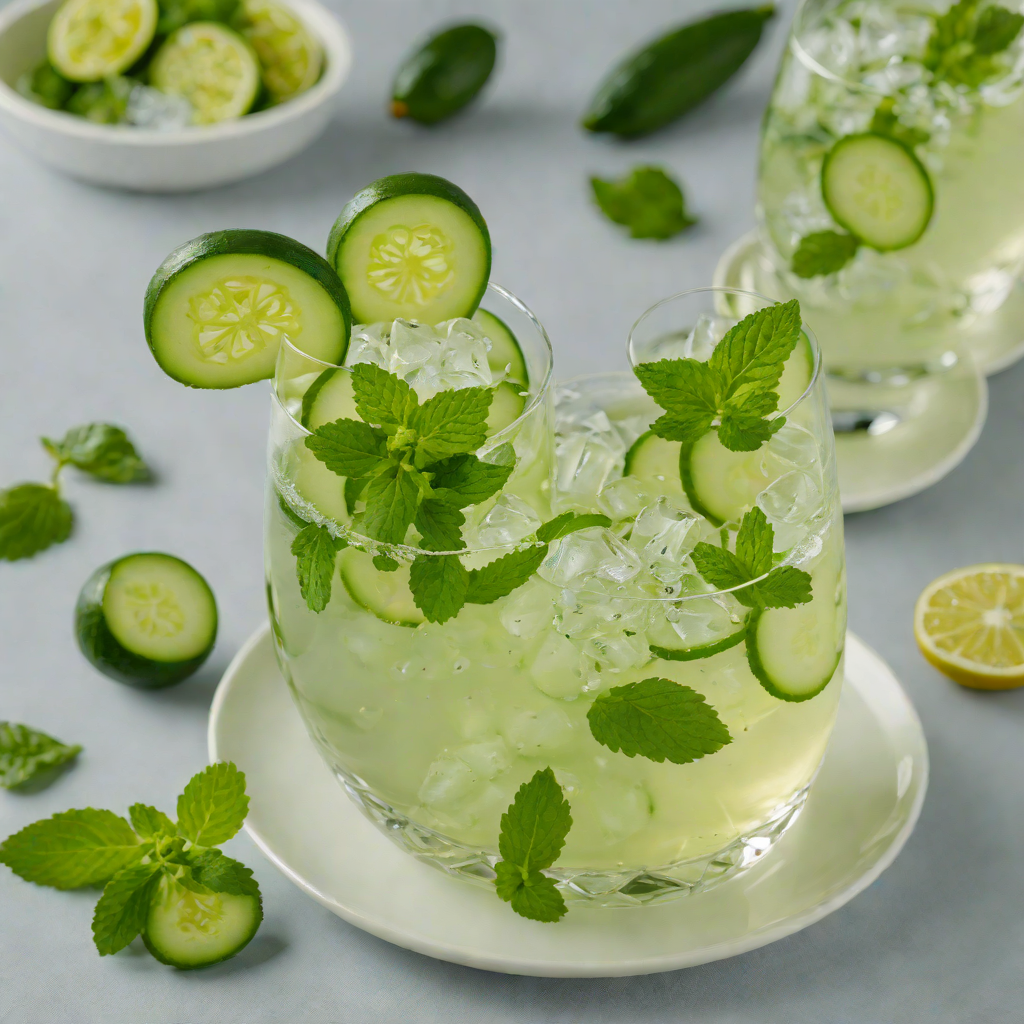 Cucumber-Mint Tequila Spritz