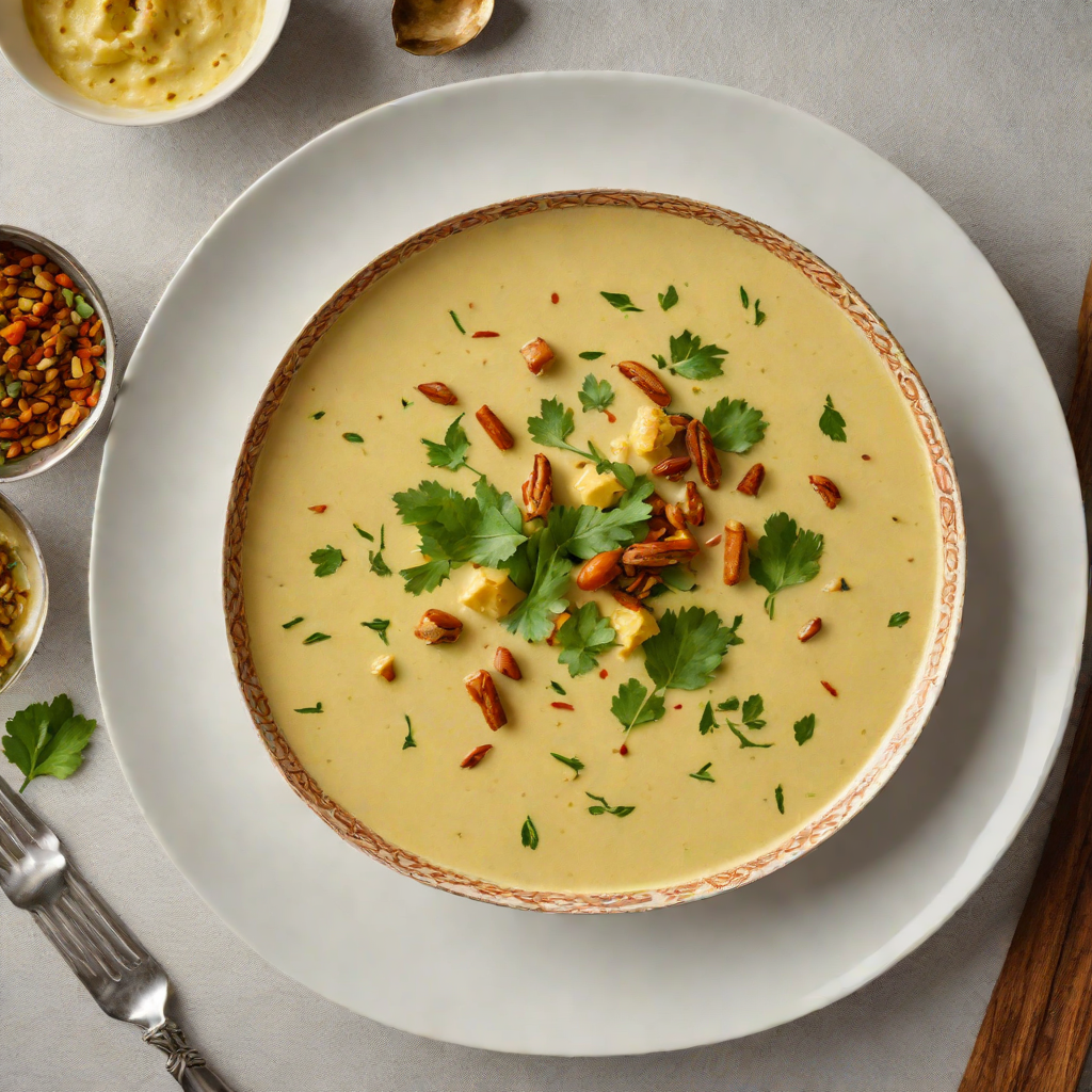 Spiced Gujarati Kadhi with Buttermilk and Fenugreek