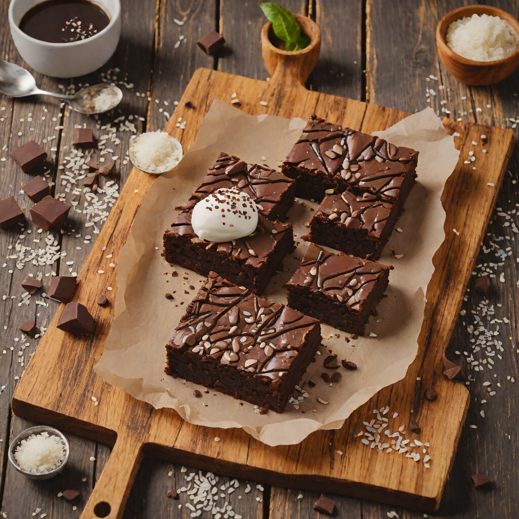 Half-Baked Chocolate Brownie with Sea Salt