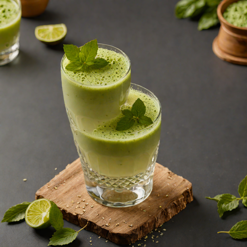 Mezcal and Matcha Iced Latte
