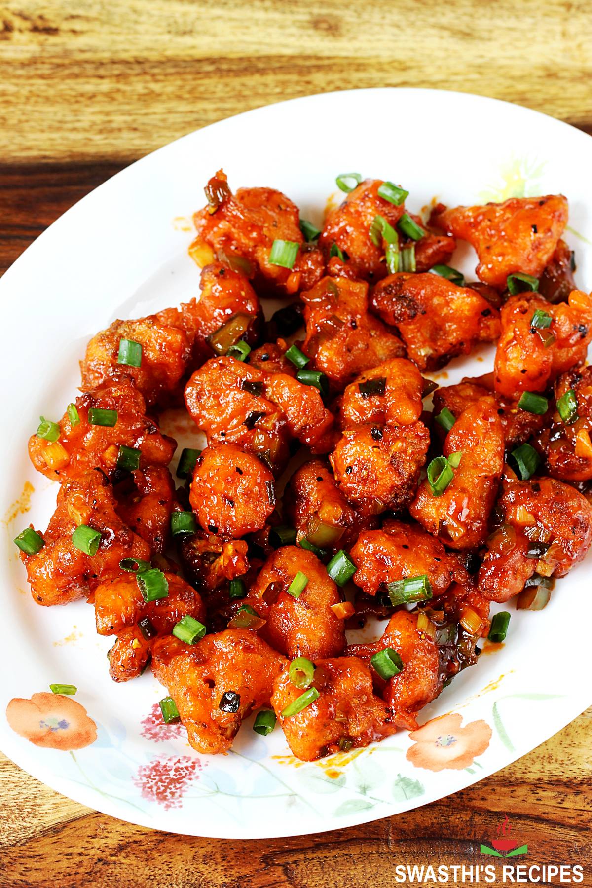 Pan-Seared Gobi Manchurian with Garlic Chili Sauce