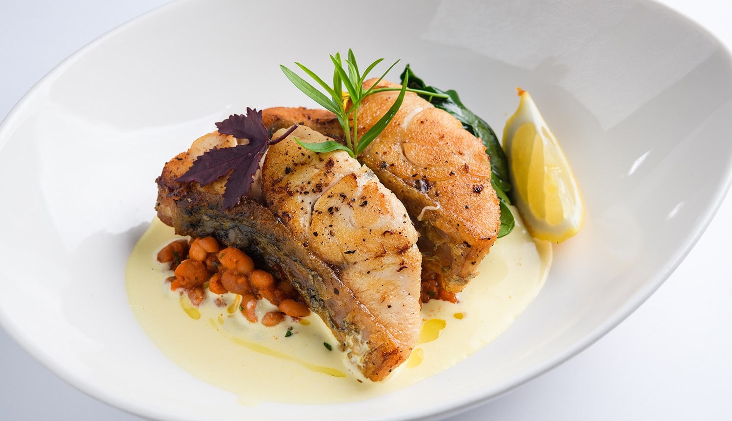 Pan-Seared Barramundi with Lemon Myrtle and Tomato Salsa