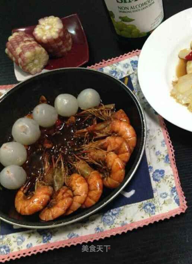 Stir-Fried Shrimp with Lychee and Ginger