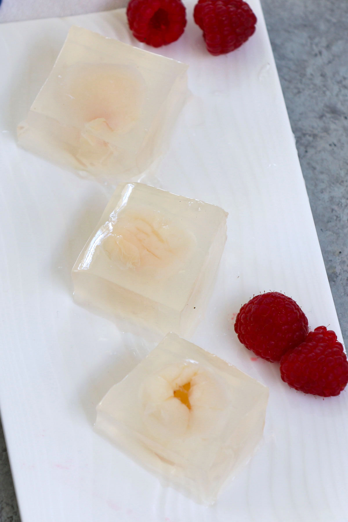 Lychee and Coconut Agar-Agar Jelly Cups