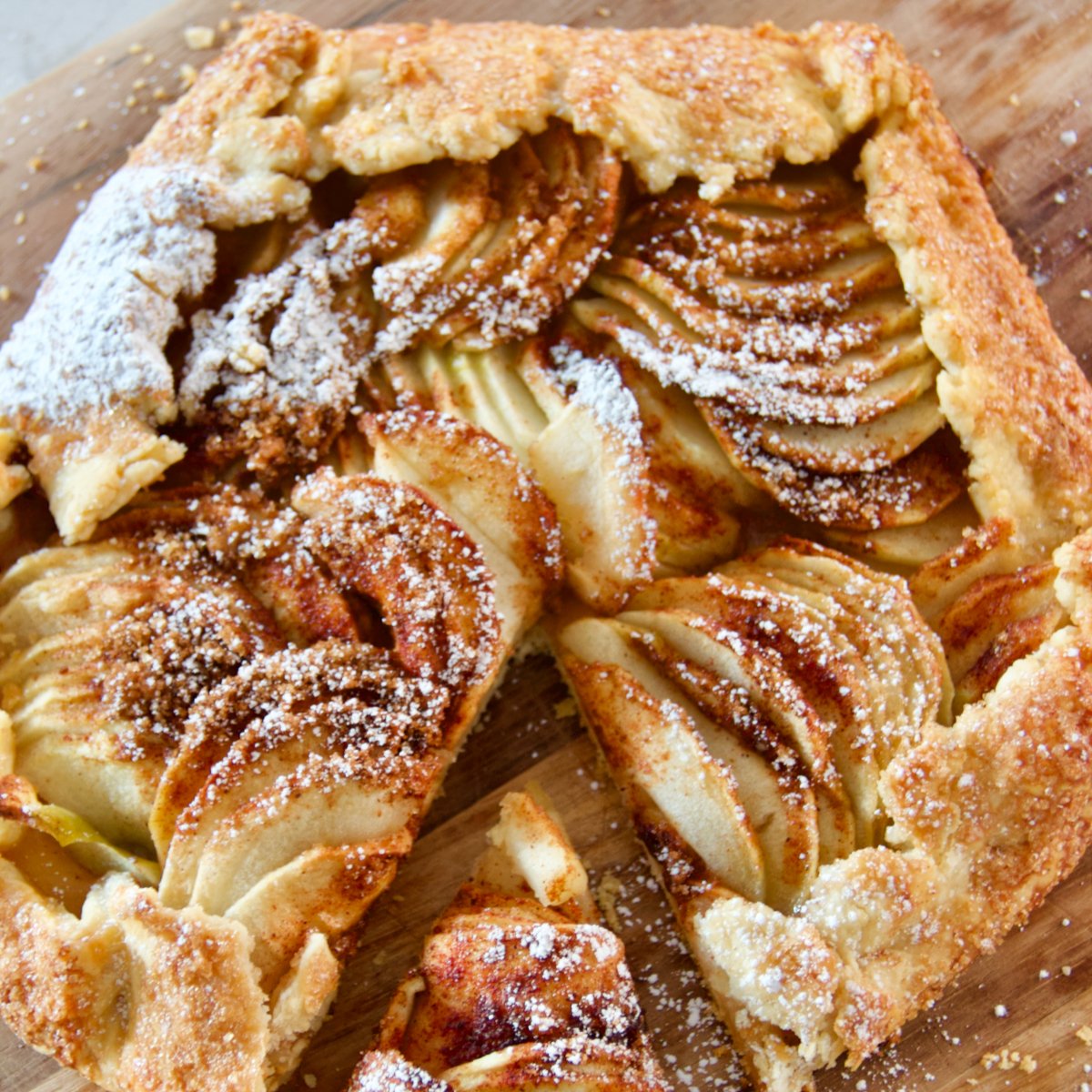 Almond-Frangipane Galette with Caramelized Apples