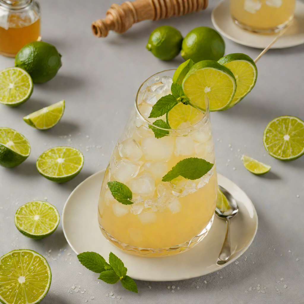 Tropical Honey-Lime Rum Fizz