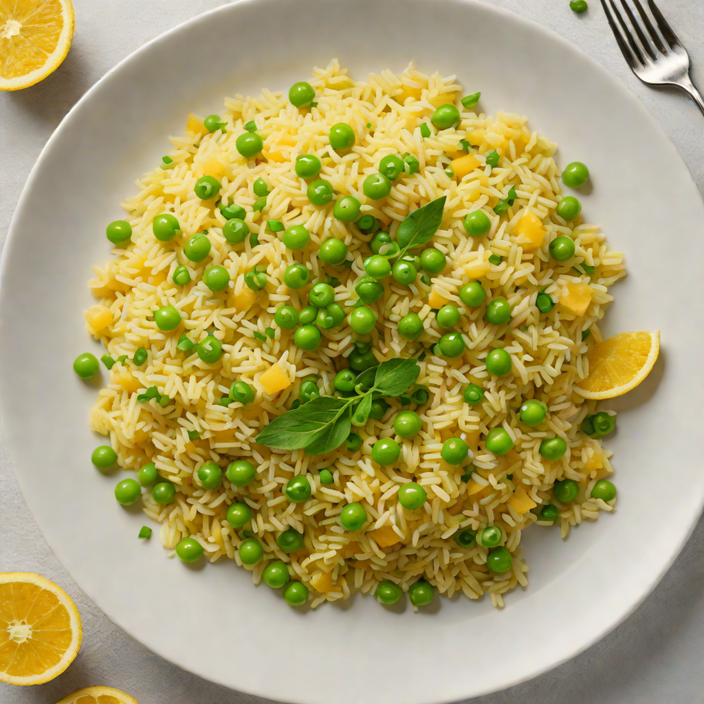 Lemon-Saffron Risotto with Parmesan and Peas