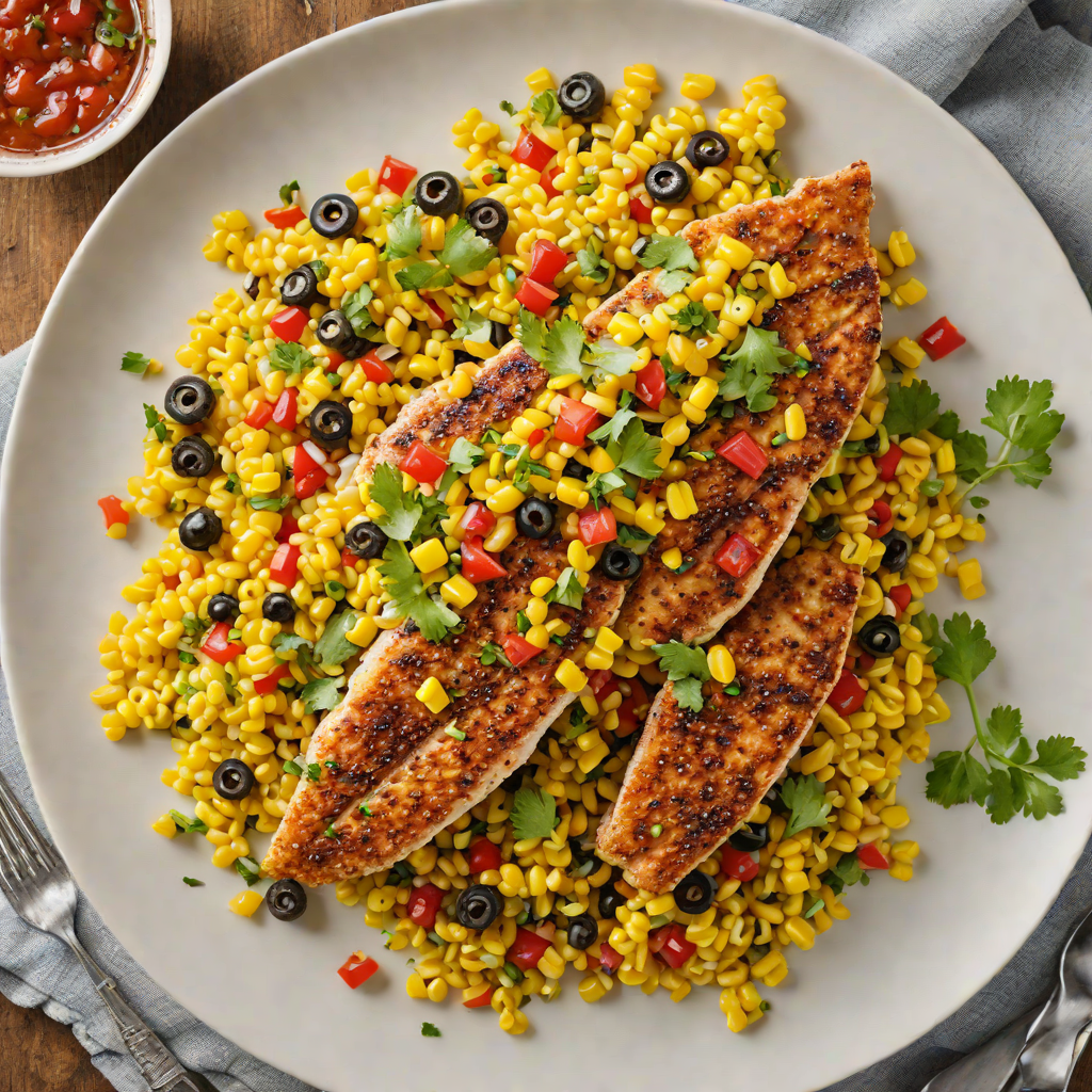 Pan-Seared Cajun Catfish with Spiced Corn Relish