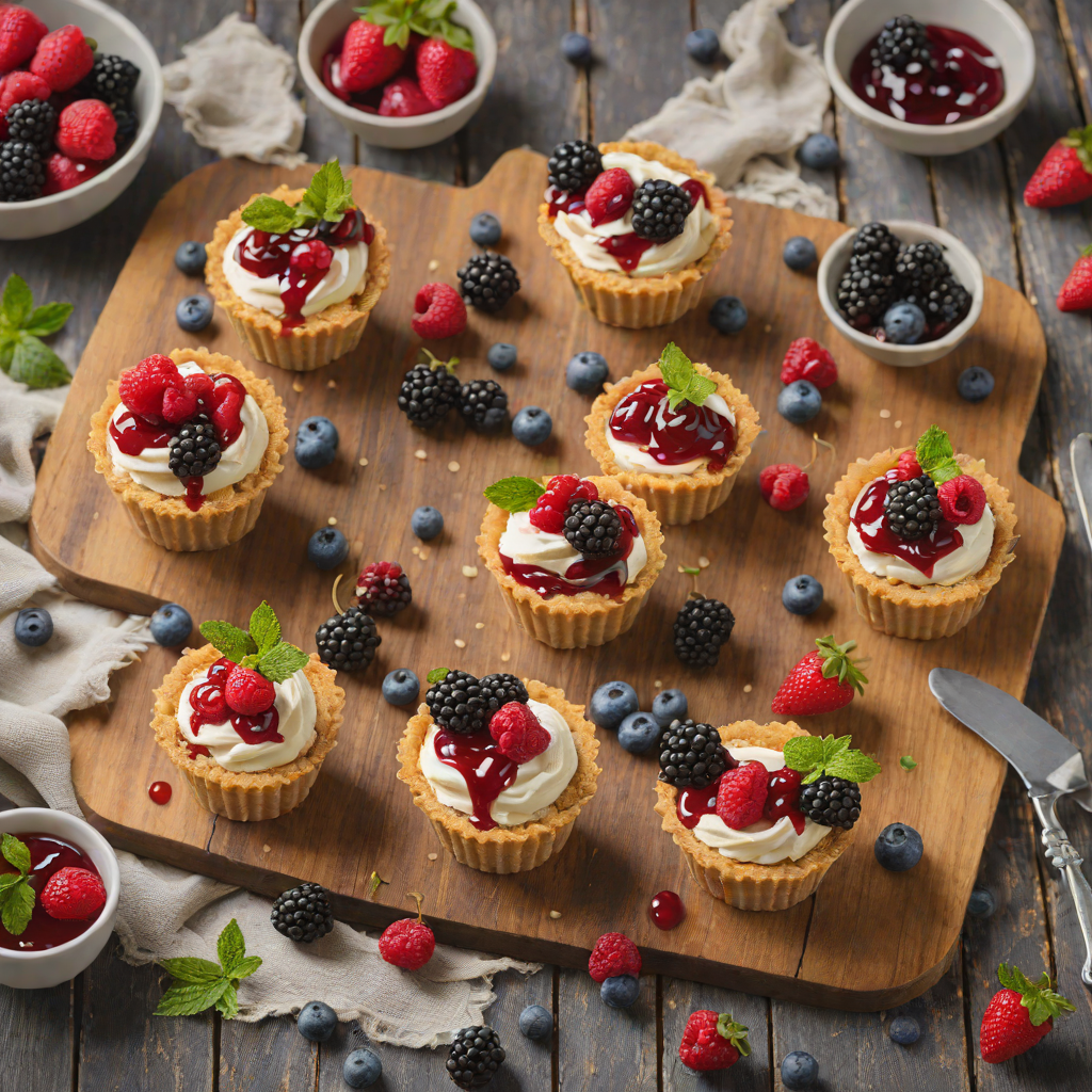 No-Bake Cheesecake Cups with Mixed Berry Compote
