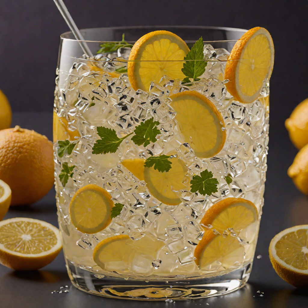 Citrus-Infused Vodka Highball with Soda Water