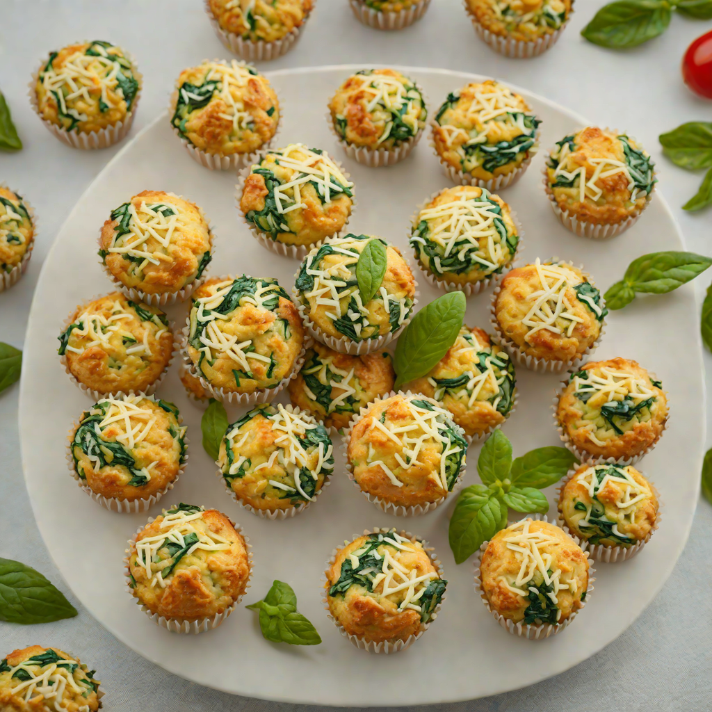 Mini Veggie-Packed Spinach and Cheese Muffins