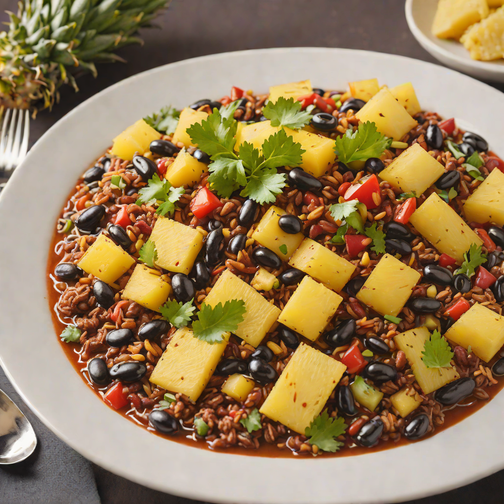 Smoky Tiki-Style Pineapple and Black Bean Chili