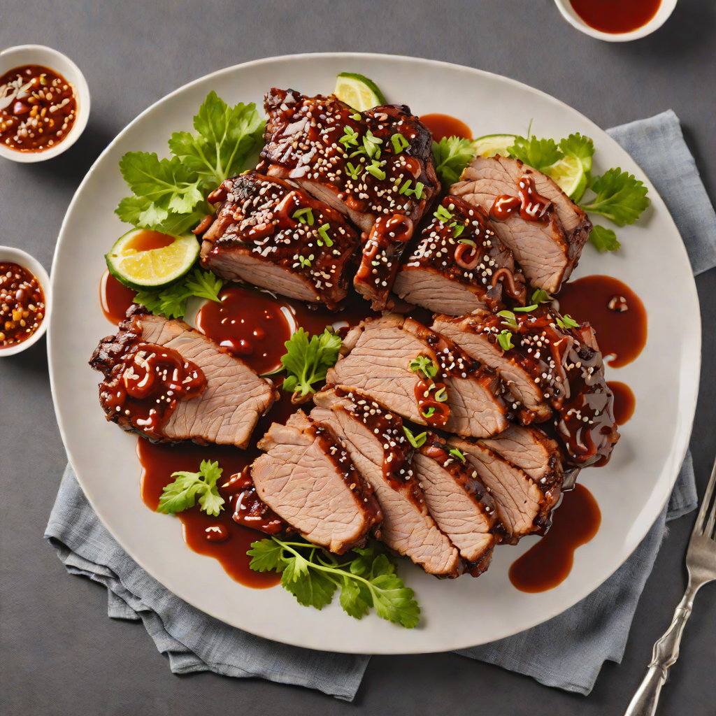Grilled Korean-Style Pork Shoulder with Spicy-Sweet Gochujang Glaze