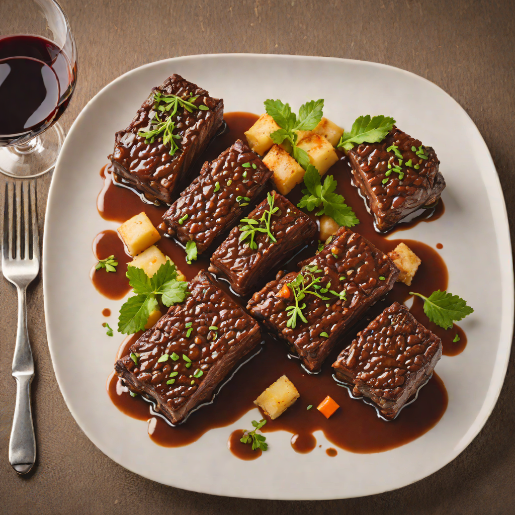 Low-Temperature Braised Beef Short Ribs with Red Wine