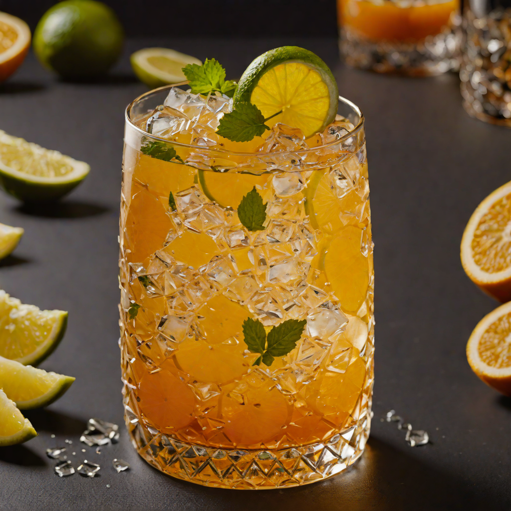 Citrus-Infused Bourbon Highball with Soda