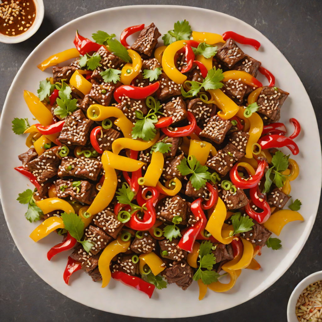 Sichuan-Style Stir-Fried Beef with Bell Peppers