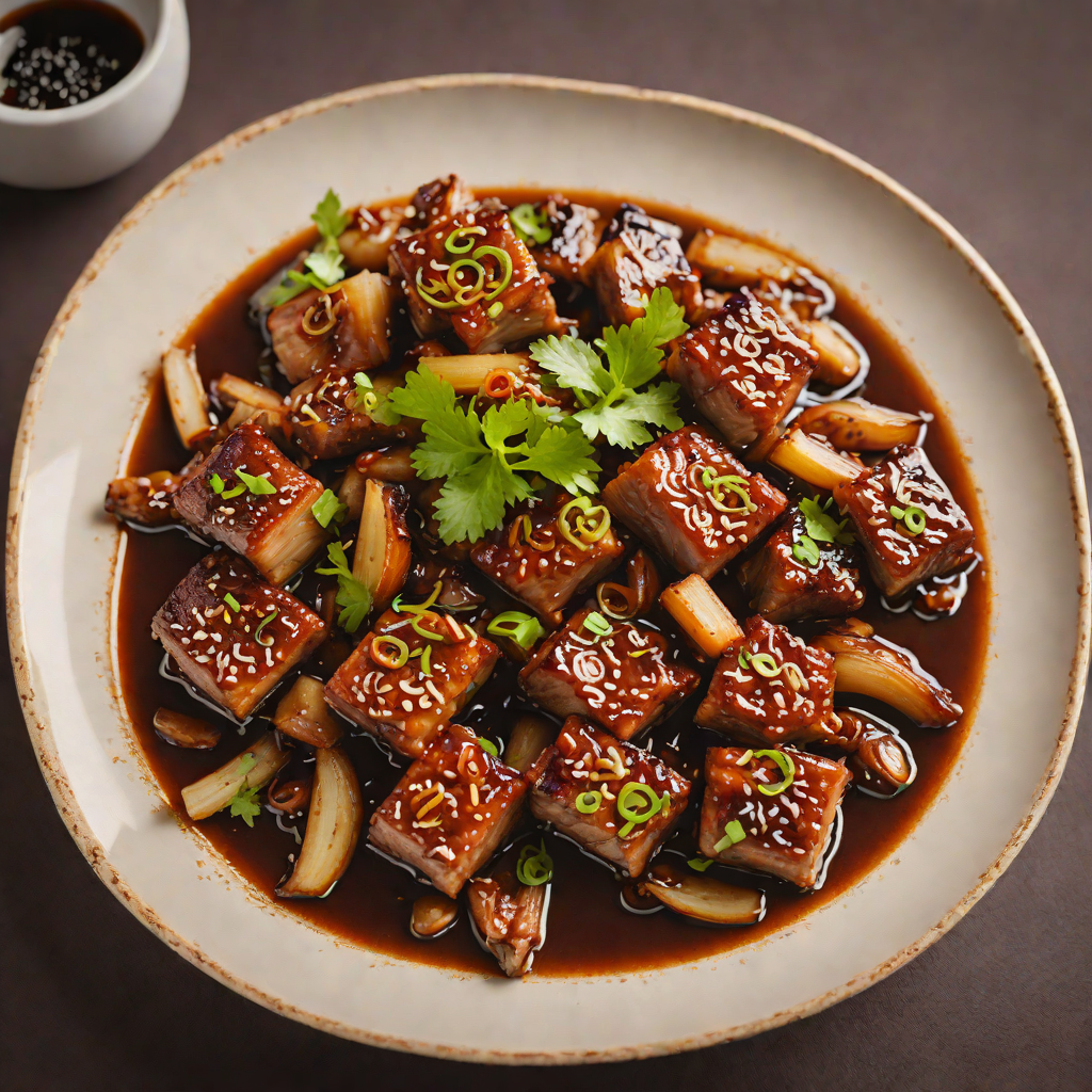 Claypot Braised Pork Belly with Five-Spice and Caramelized Shallots
