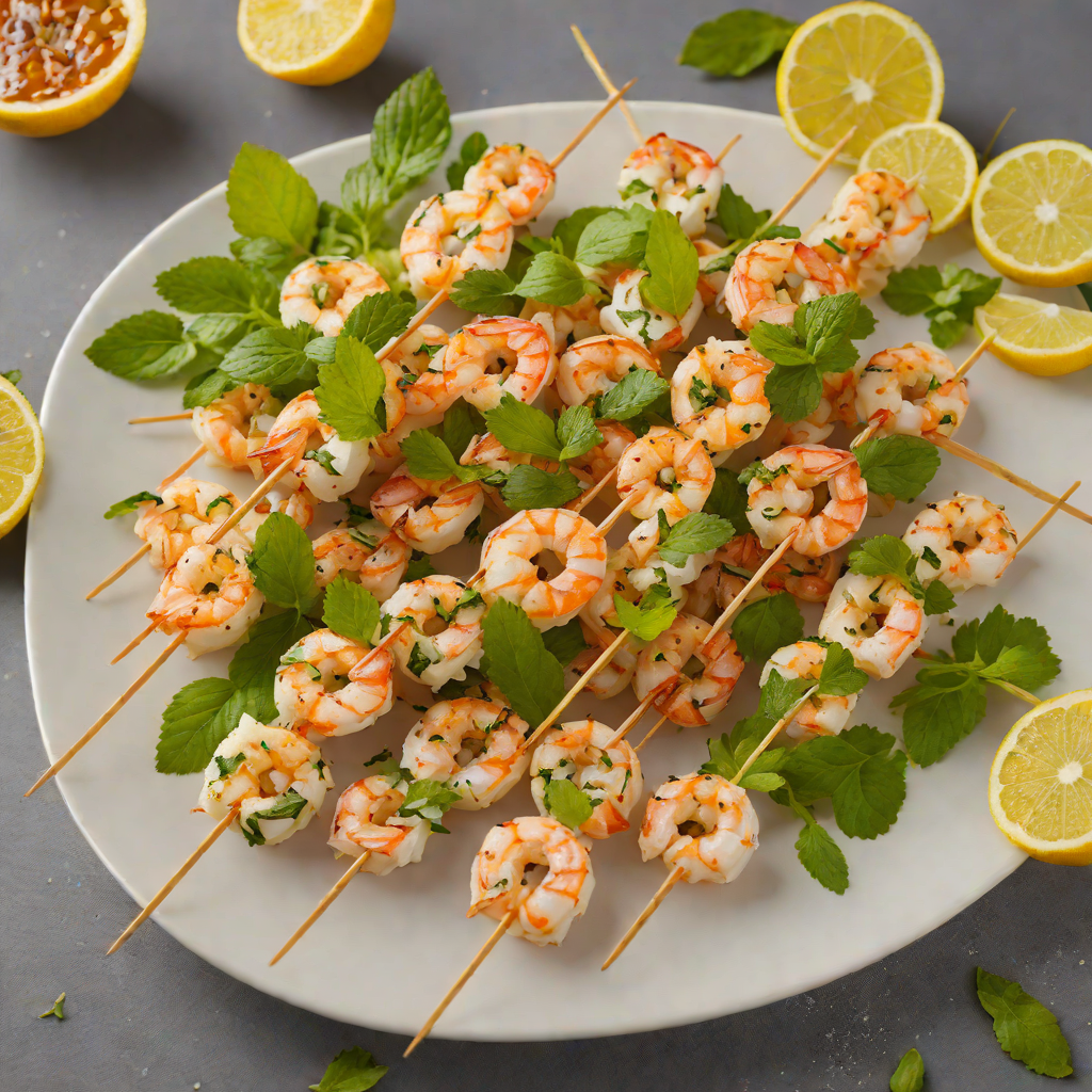 Citrus-Mint Grilled Shrimp Skewers