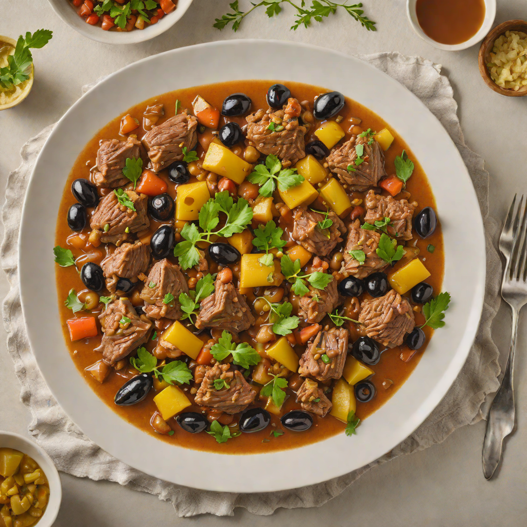 Slow-Cooked Lamb Tagine with North African Preserved Lemon and Olives