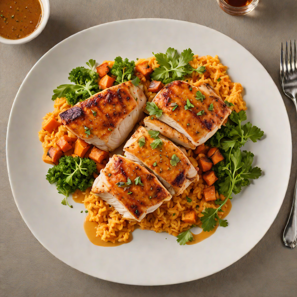 Pan-Seared Chicken with Cajun-Spiced Sweet Potato Mash