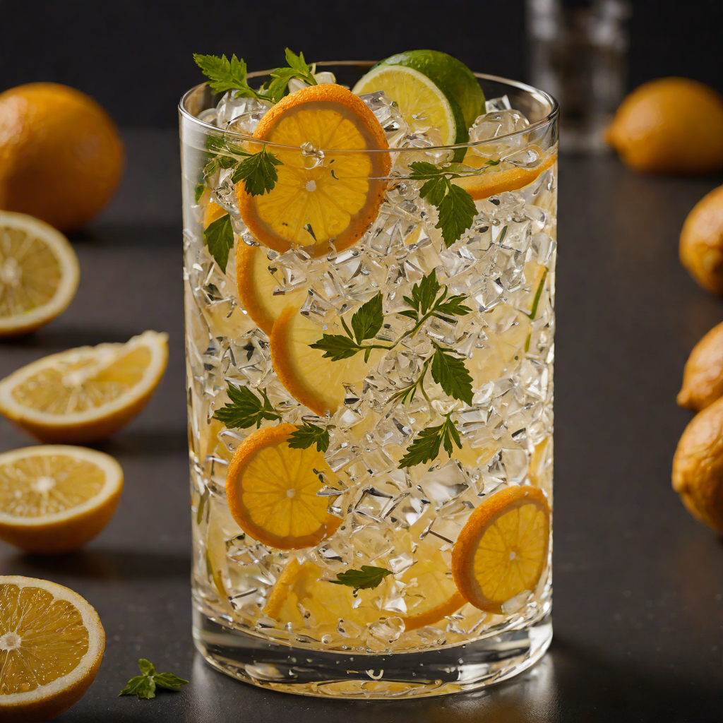 Citrus-Infused Gin Highball with Tonic