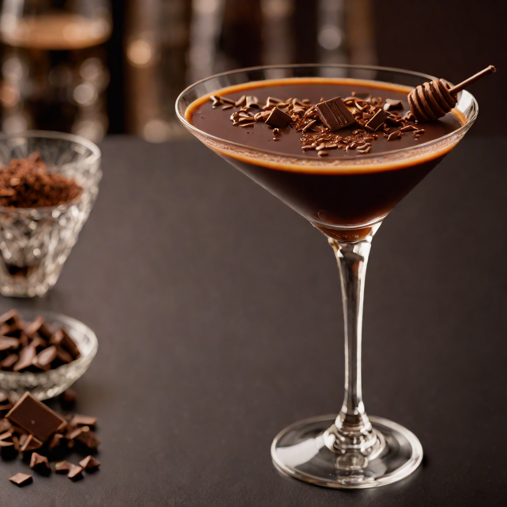 Glossy Dark Chocolate Espresso Martini