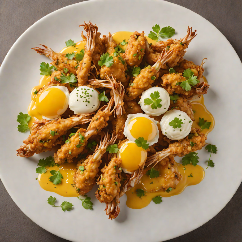Deep-Fried Frog Legs with Salty Egg Yolk Sauce