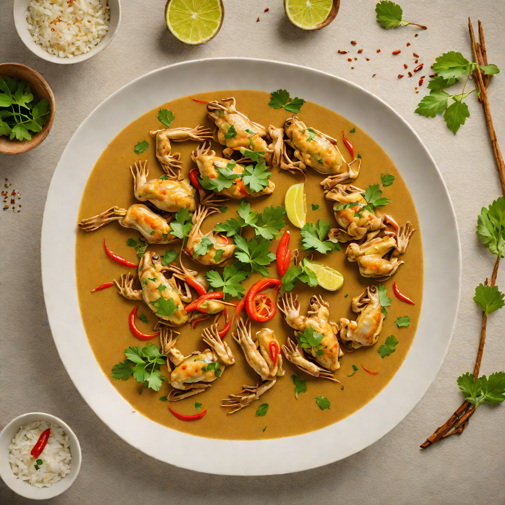 Frog Leg Curry with Coconut Milk and Lemongrass