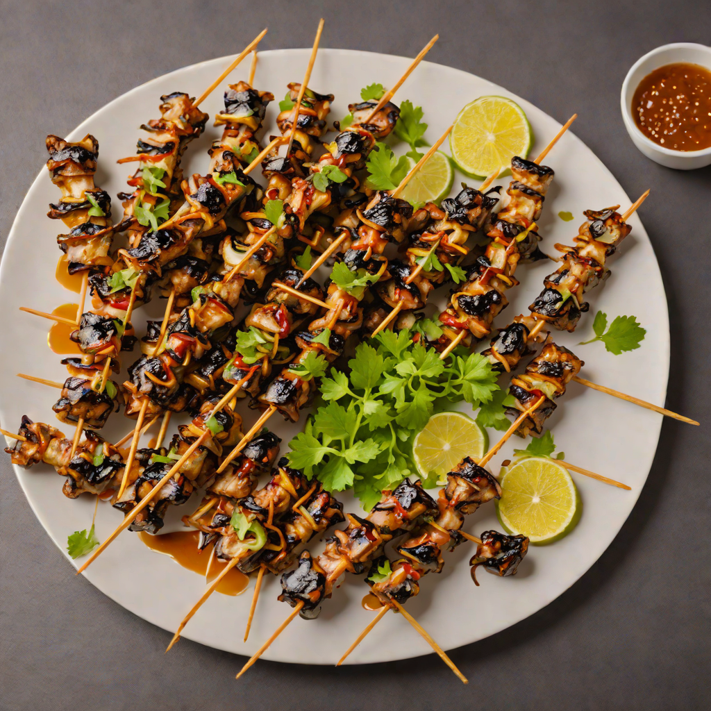 Grilled Frog Skewers with Tamarind Glaze